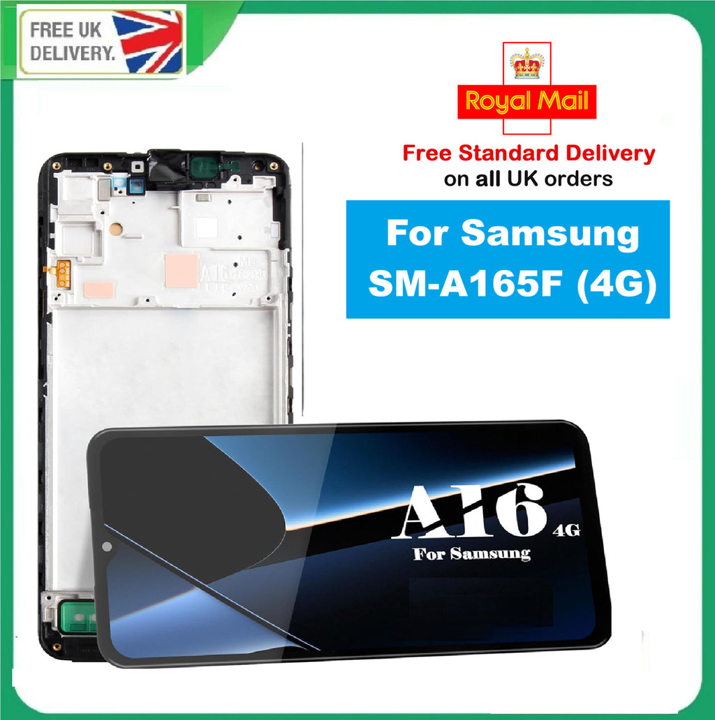 For Samsung Galaxy A16 4G/5G SM-A165 A166B LCD Display Screen Replacement+Frame