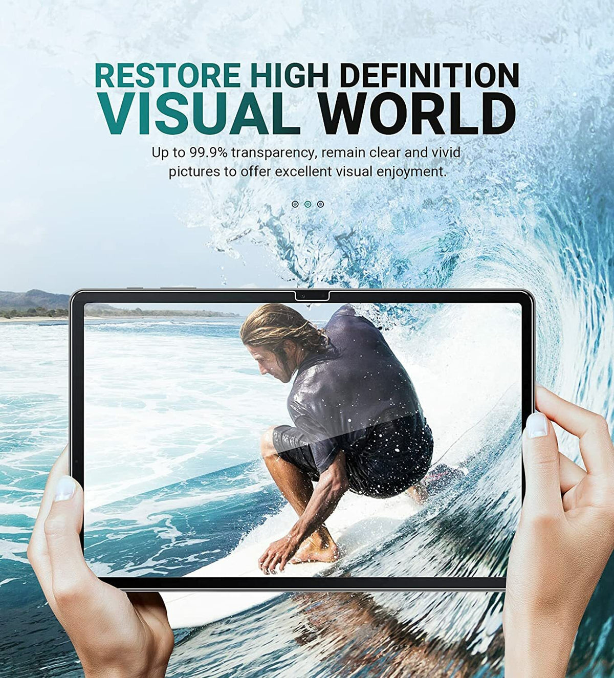 Tempered Glass Screen Protector For Samsung Galaxy Tab S7 FE 12.4 inch