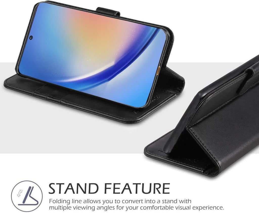 For Samsung A25 5G Galaxy A25 Phone Cover Leather Flip TPU Card Wallet Book Case