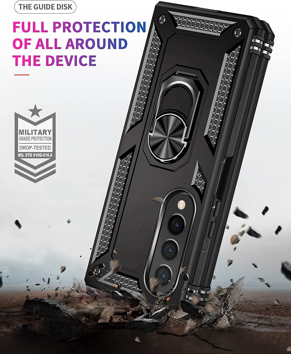 For Samsung Galaxy Z Fold 6 5 4 3 Shockproof Rugged Armor Case Ring Stand Cover