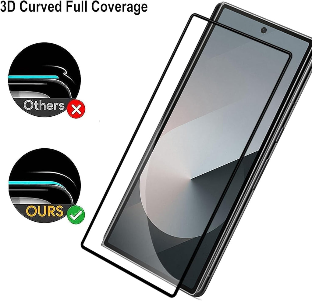 Glass Screen Protector for Samsung Galaxy Z Fold 6 Clear Glass Protection 9H