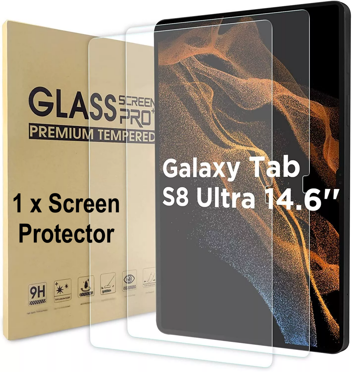 Samsung Galaxy Tab S8 Ultra tempered glass screen protector