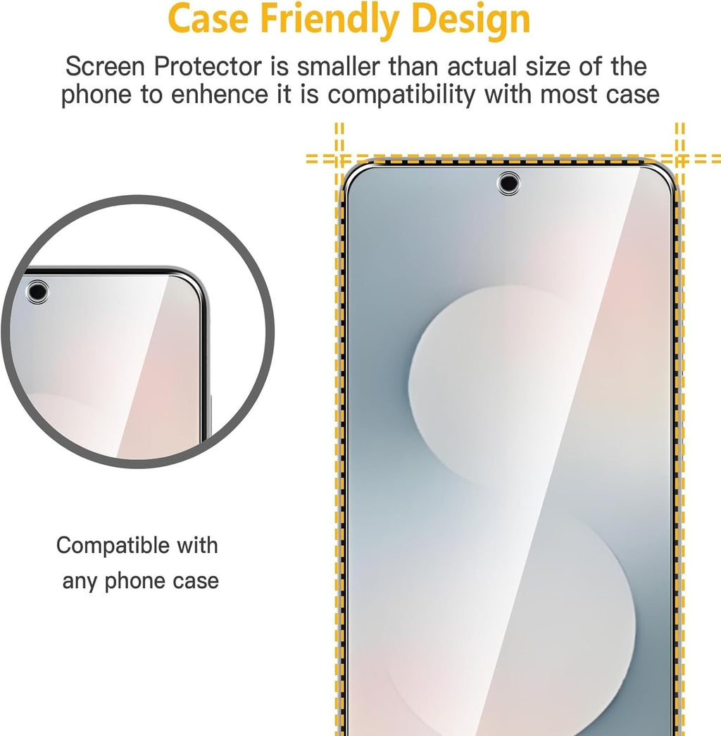For Samsung Galaxy S25 FE Tempered Glass Screen Protector Cover Tempered Glass