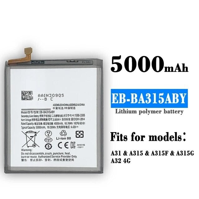 NEW Replacement Samsung Galaxy A32 4G Battery EB-BA315ABY 5000mAh SM-A325F-UK