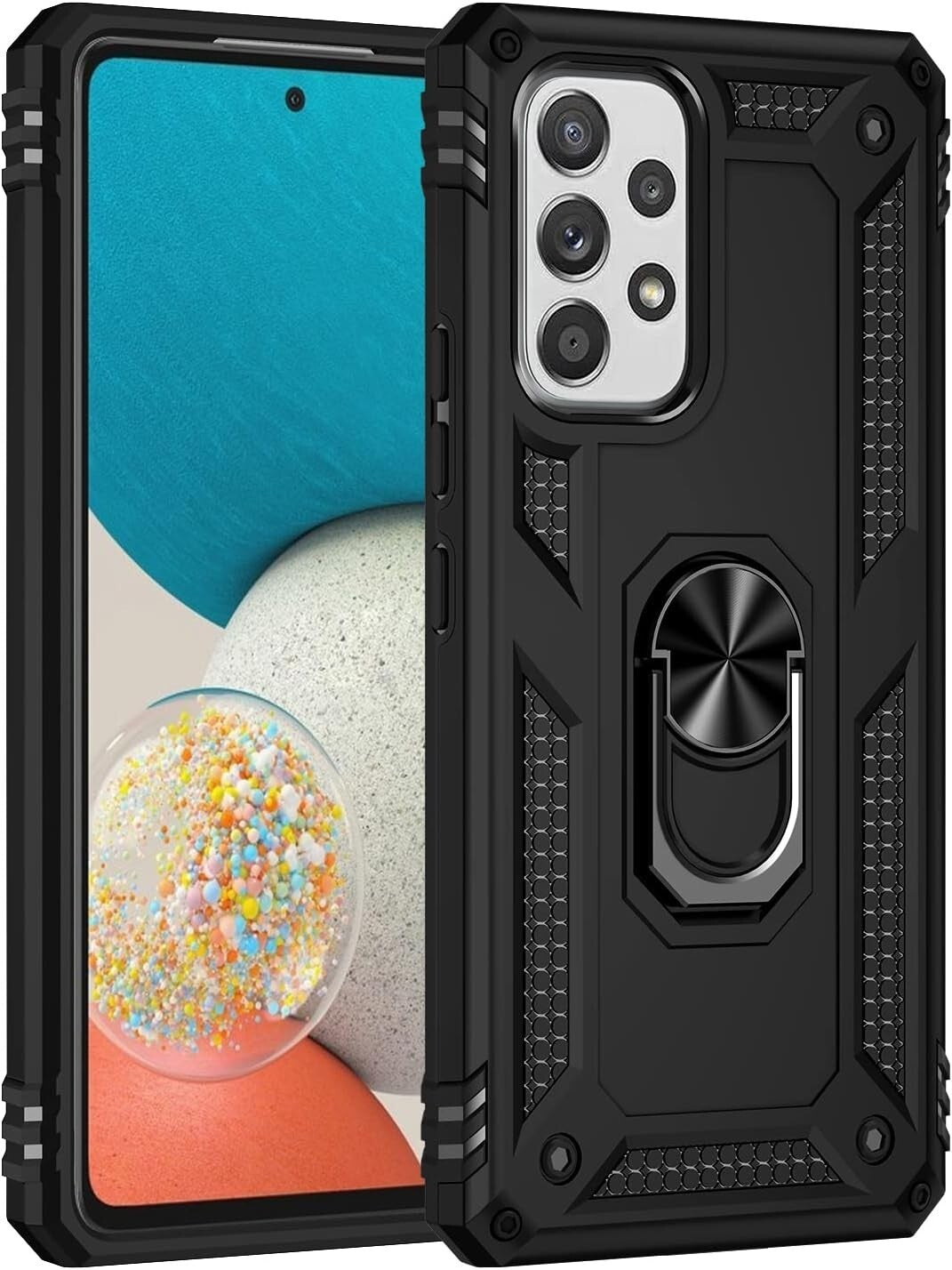 Case For Samsung Galaxy A21S RING ARMOUR CASE Stand Phone Cover Ring Case