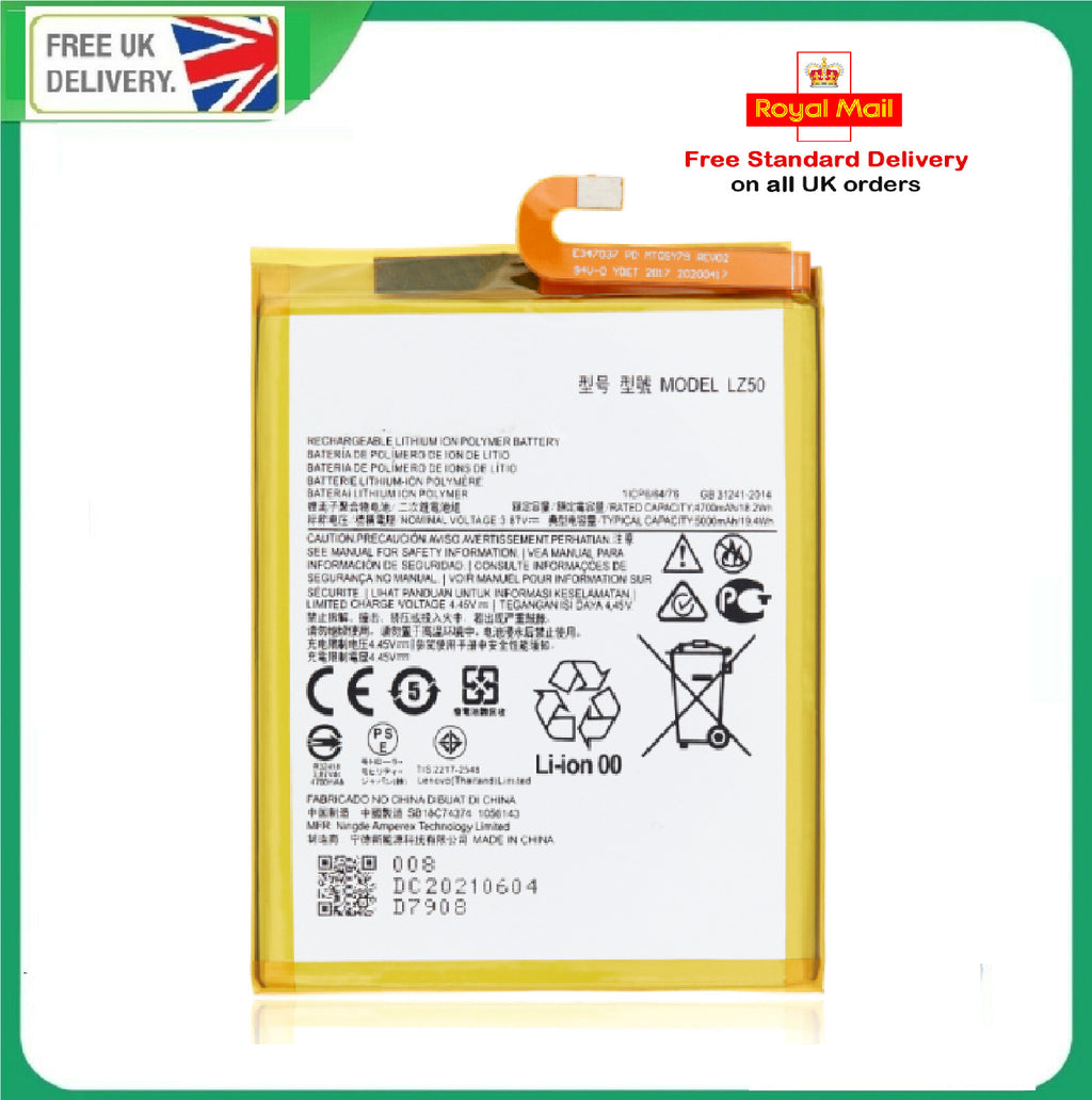Replacement Motorola Moto G 5G Plus Battery 5000mAh LZ50 XT2075 XT2075-2 -3