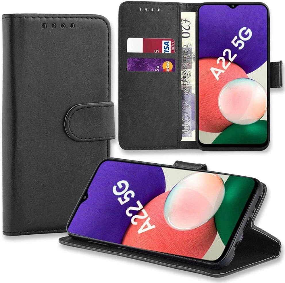 For Samsung A22 5G Phone Case Leather Flip Magnetic Stand Gel Wallet Book Cover