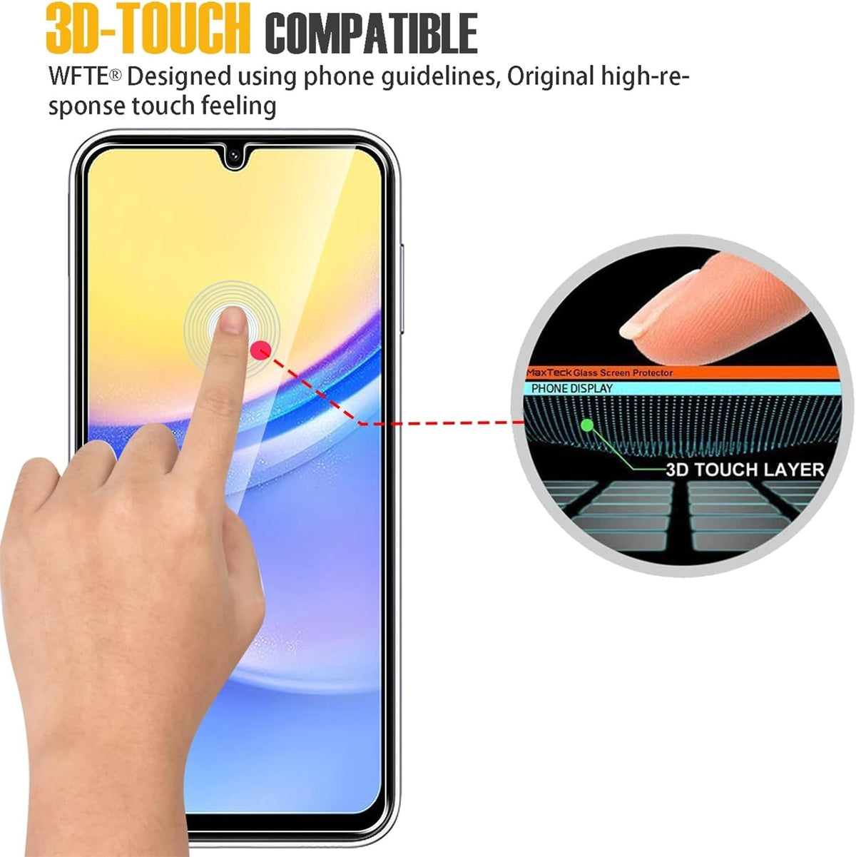 Screen Protector For Samsung Galaxy A34/A54/A14/A13/A25/A15 4G 5G A05 Glass