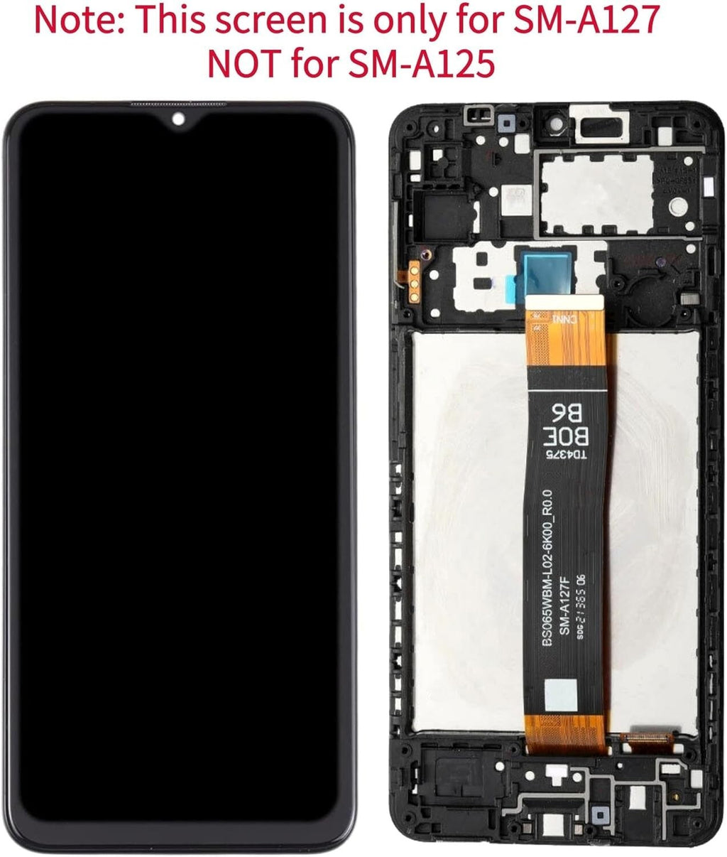 Samsung Galaxy A12 Nacho 2021 SM-A127 LCD Screen Display Touch Digitizer W Frame