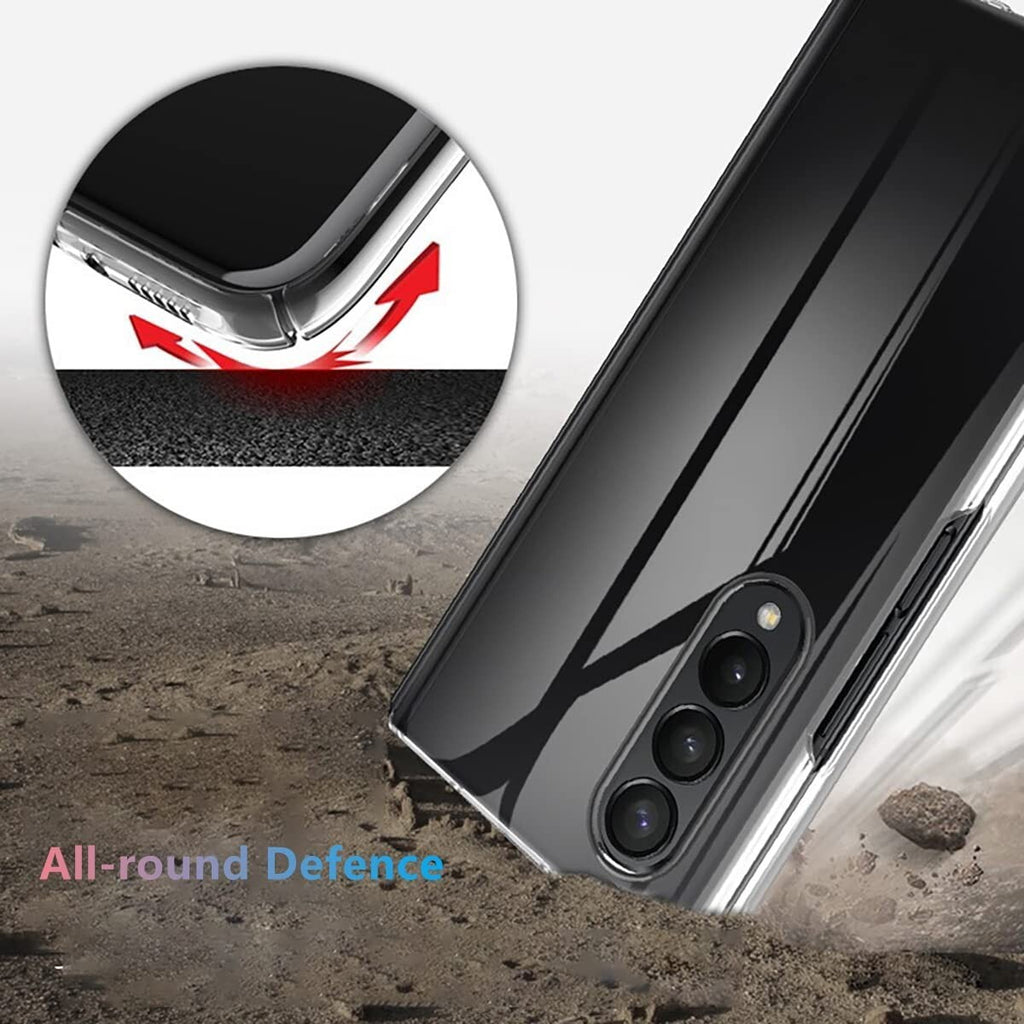 For Samsung Galaxy Z Fold5/4/3 5G Shockproof Clear Slim Rugged Hybrid Case Cover