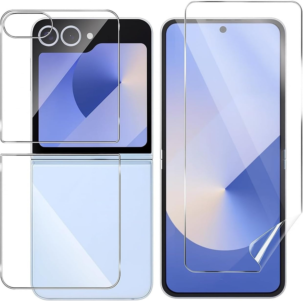 SCREEN Protector For Samsung Galaxy Z Flip 7 FE Hydrogel Cover - Clear TPU FILM