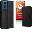 Motorola Moto E15 G05 leather wallet flip case black