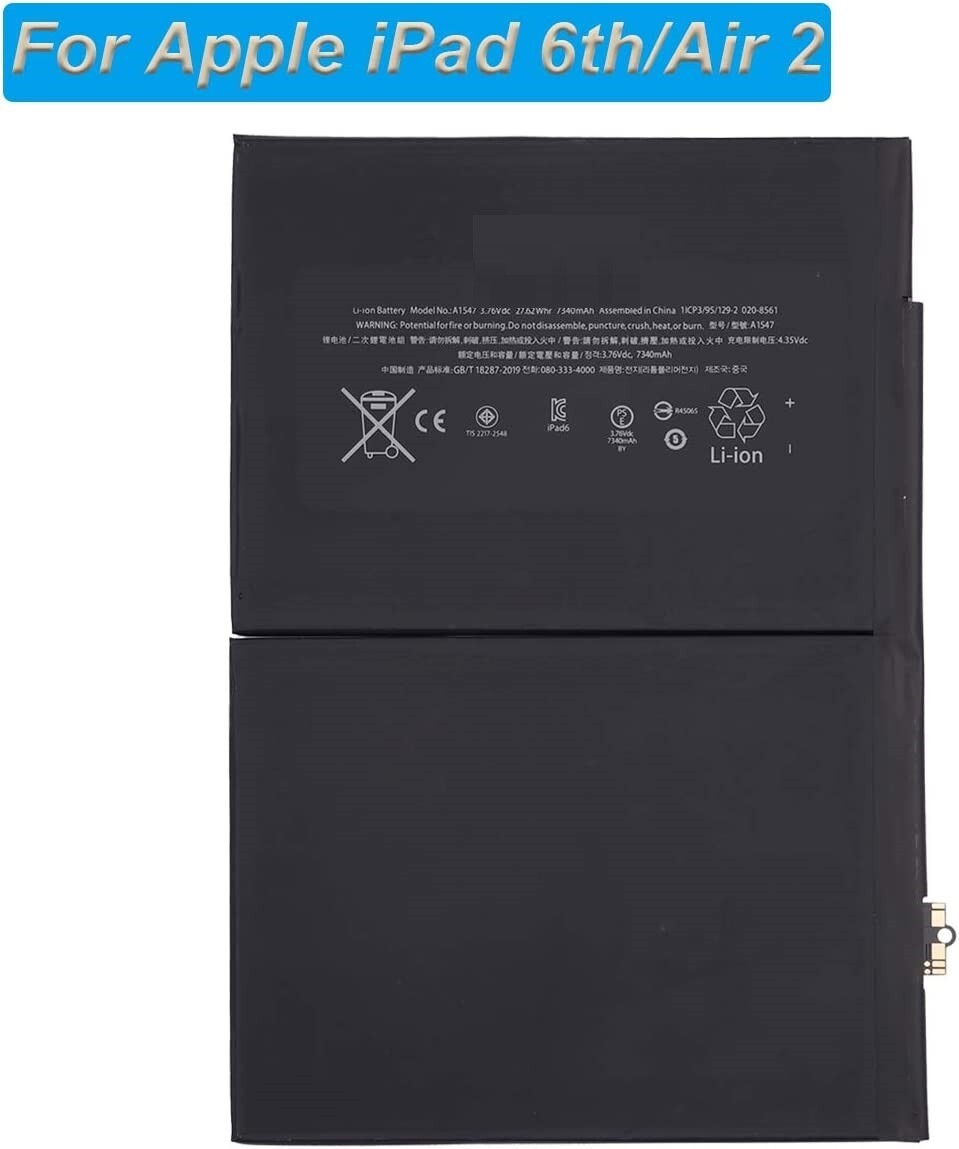 Battery For Apple iPad Air 2 7340mAh A1547 020-8561 Replacement UK