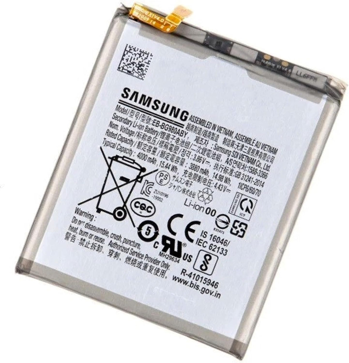 Genuine Samsung Battery EB-BG980ABY For Galaxy S20 SM-G980/S20 5G SM-G981/4000mA